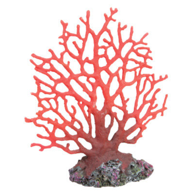 Top Fin Artifical Red Coral Fan Aquarium Plant