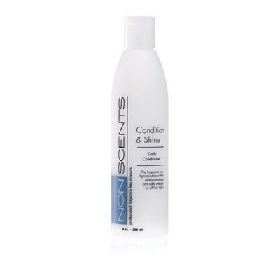 Nonscents Condition and Shine Daily Conditioner - Truly Unscented & Fragrance Free - Beautiful Shine - Great De-tangler and Smoother - Nice on Curls & Won't Weigh Hair Down - Safe for Scent Sensitive and Allergies - 16 Oz Size Saves Money!