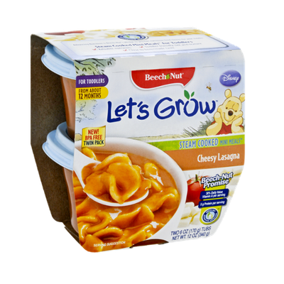 Beech-Nut® Let's Grow Cheesy Lasagna Steam Cooked Mini Meals for Toddlers
