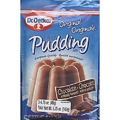 Dr. Oetker Original Pudding Mix, Chocolate, 1.75-Ounces, 3-Count Pouches (Pack of 10)