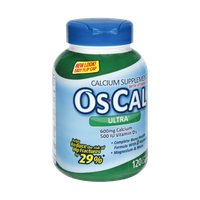 Os-Cal Ultra with Vitamin D3 Calcium Supplement Caplets - 120 CT