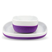 ZoLi NOSH Ceramic Bowl & Plate Set - Purple