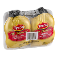 Tyson All Natural Premium Cornish Hen - 2 CT