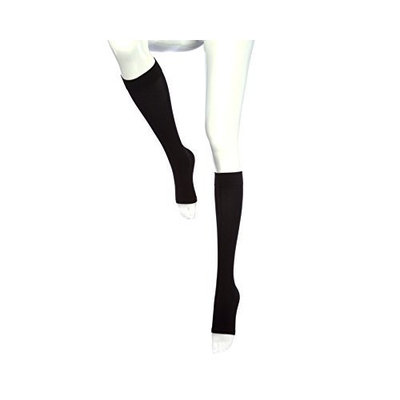 mediven comfort Compression Stockings 15-20 CALF PET Open Toe Ebony I