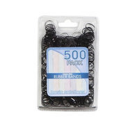 500 Elastics - Ponytail Holders *** Black***