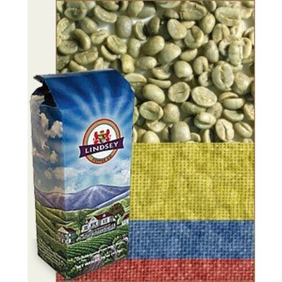 Lindsey Green Coffees Colombia Supremo Raw (Green) Coffee Beans (5 lbs)