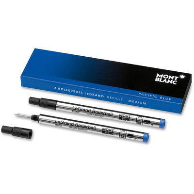 Montblanc Rollerball Pen Refill - Medium Point - Pacific Blue - 2 / Pack (mnb-105165)
