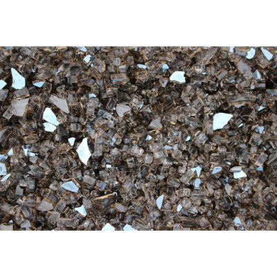Chica Bella, Inc. 10lb. Bronze Reflective Tempered Fire Glass