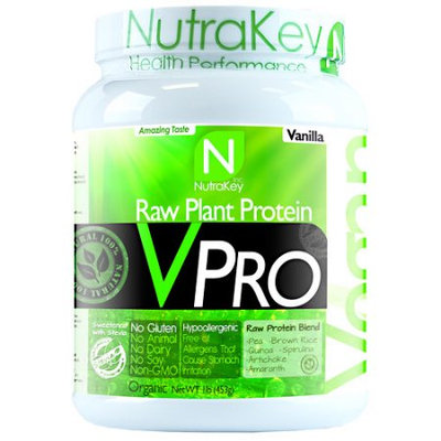 NutraKey VPRO Raw Plant Protein Vanilla 1 lb