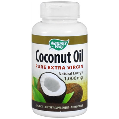 Nature's Way Coconut Oil Pure Extra Virgin 1,000mg, Softgels