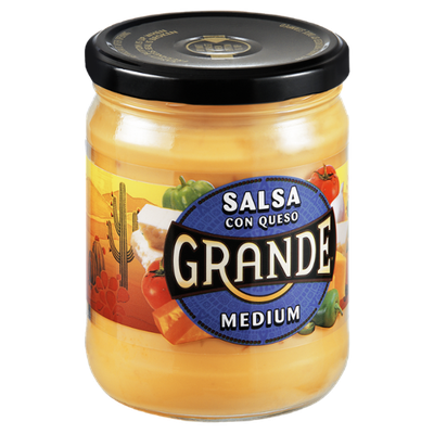 Grande Medium Con Queso Salsa