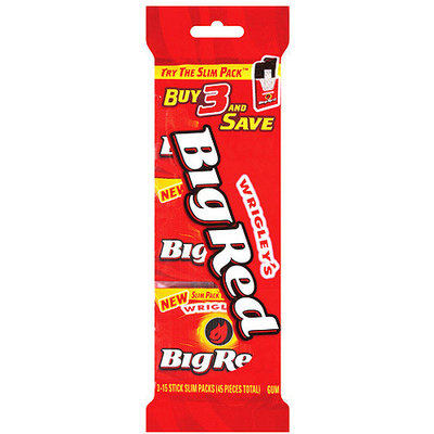 Wrigley's Big Red Gum, 3 pk