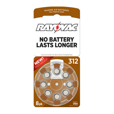 Rayovac Type 312 Hearing Aid Batteries
