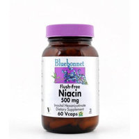 Bluebonnet Flush Free Niacin 500 mg Vegetable Capsules, 60 Count