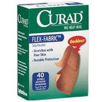 Curad Flexible Fabric Flex-Fabric Sterile Bandages, Regular Size 40 ea