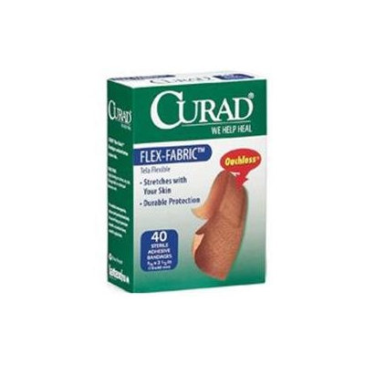 Curad Flexible Fabric Flex-Fabric Sterile Bandages, Regular Size 40 ea