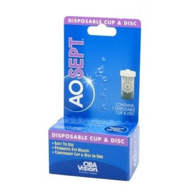 Aosept Disposable Cup Disc 1 Ea. Aosept Disposable Cup & Disc 1 Ea.