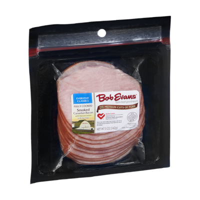 Bob Evans Fully Cooked Smoked Canadian Bacon