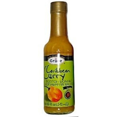 Grace Caribbean Curry Scoth Bonnet - Hot Pepper Sauce 4.8 fl oz Product of Jamaica