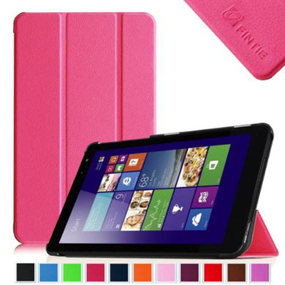 Fintie Slim Shell Case Lightweight Stand Cover For New Dell Venue 8 (2014 Version) 8-Inch Android Tablet, Magenta
