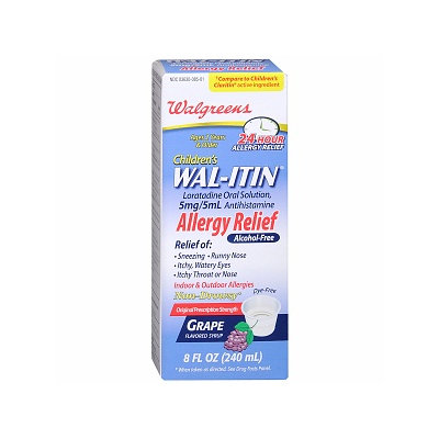 Walgreens Wal-Itin Allergy Relief Oral Solution Grape