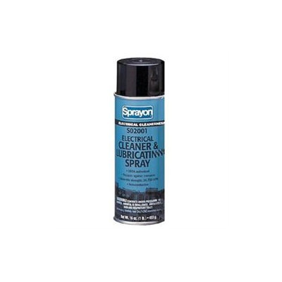 Sprayon Electrical Contact and Parts Cleaners S02001 16-oz.