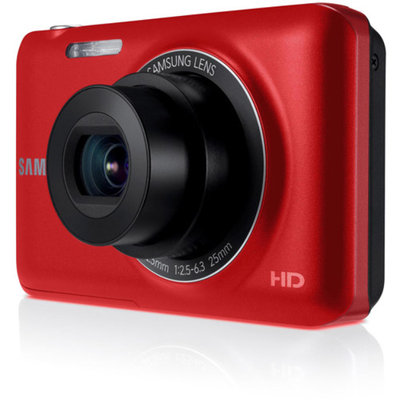 Samsung Red EC-ST71TZBPBPA Digital Camera with 14.2 Megapixels and 5x Optical Zoom