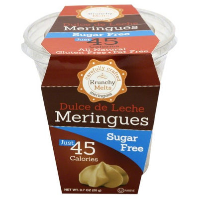 Krunchy Melts 0.7 oz. Meringues Cup Sugar Free Dulce De Leche Case Of 12