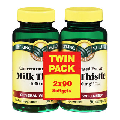 Spring Valley Concentrated Extract Milk Thistle Softgels