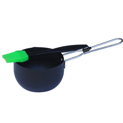 Taiwan Nan Shan Bamboo Ware Co Kenmore Non Stick Basting Pot and Brush - TAIWAN NAN SHAN BAMBOO WARE CO