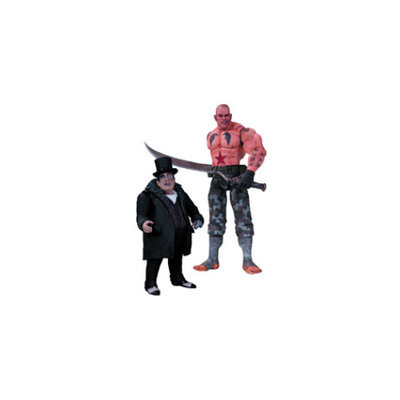 DC Comics Batman Arkham City: Sickle and Penguin Action Figure Two Pack Set