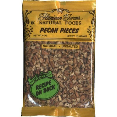 Flanigan Farms Natural Foods Pecan Pieces, Raw, Unsalted 6oz (3 Pack)