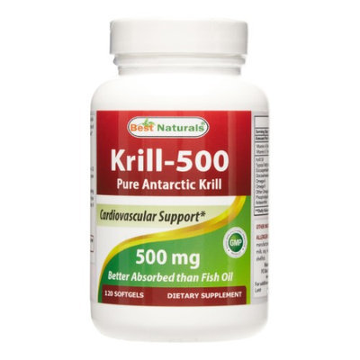 Best Naturals Krill-500 Antarctic Krill, 120 Softgels