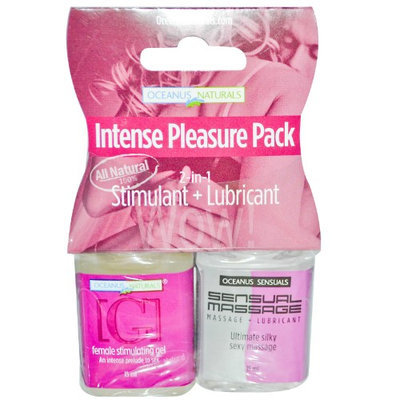 Intense Pleasure Pack Lubricant Massage 2/15 ml by Oceanus Naturals