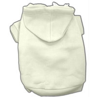 Mirage Pet Products 12-Inch Blank Hoodies, Medium, Cream