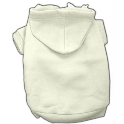 Mirage Pet Products 12-Inch Blank Hoodies, Medium, Cream
