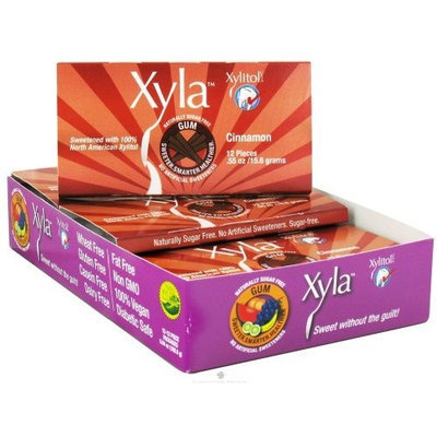 Xylitol USA - Xyla Naturally Sugar Free Gum Cinnamon - 12 Piece(s)