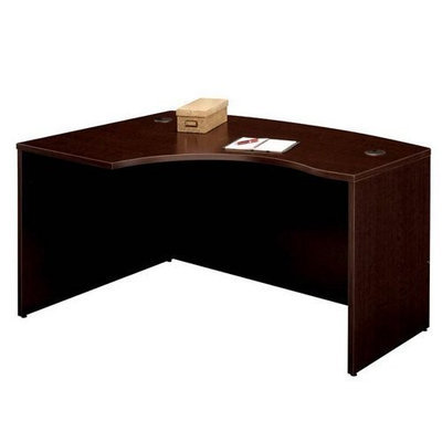 Bush Business Furniture Left L Bow Desk Shell Mocha Cherry