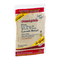 Joseph's Flax Oat Bran & Whole Wheat Lavash Bread - 4 CT