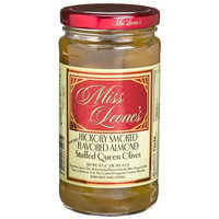 Miss Leone's Stuffed Queen Olives, Hickory Almond, 12-Ounce Jars (Pack of 3)