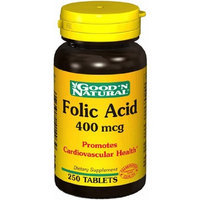Good 'N Natural - Folic Acid 400 mcg. - 250 Tablets