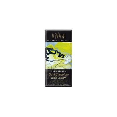 Vivendi Vivani Dark Chocolate Bar With Lemon 3. 5 Oz - Pack of 10 - SPu880534