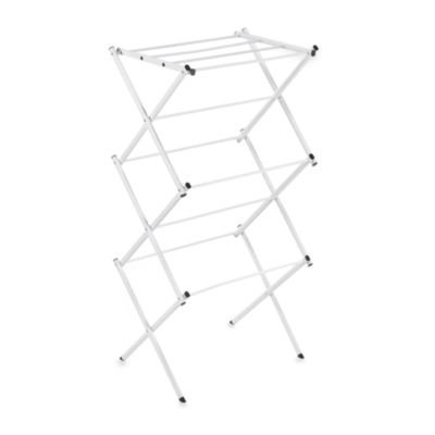 Polder Compact Accordion Clothes Drying Rack, White