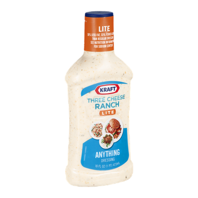 Kraft Anything Dressing Three Cheese Ranch Lite