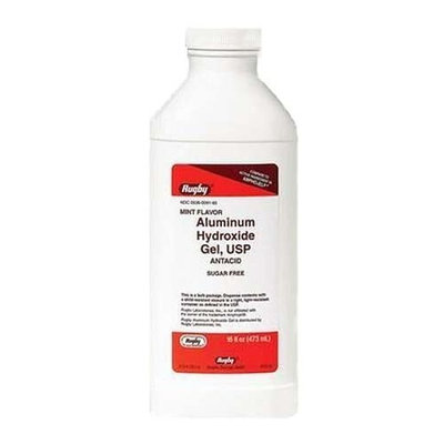 Rugby Laboratories, Inc. Aluminum Hydro Gel, USP 320mg/5mL 473mL *Compare to Amphojel*