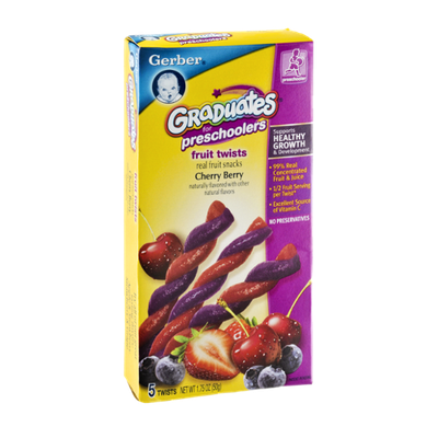 Gerber® Graduates for Preschoolers Cherry Berry Fruit Twists