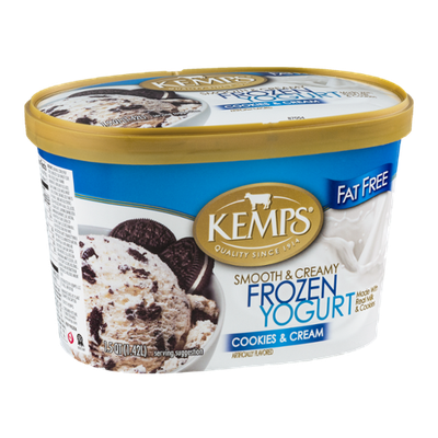 Kemps Smooth & Creamy Frozen Yogurt Cookies & Cream