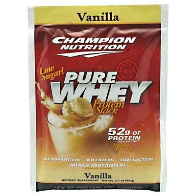 Champion Nutrition Pure Whey Protein Stack, Vanilla 60 - 2.2 oz (64 g) packs
