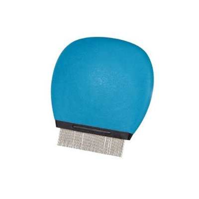 Master Grooming Tools 3-Inch Soft Grip Flea Pet Comb, Small