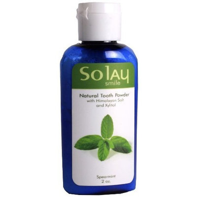 So Smile Spearmint Natural Tooth Powder, 2-Ounce